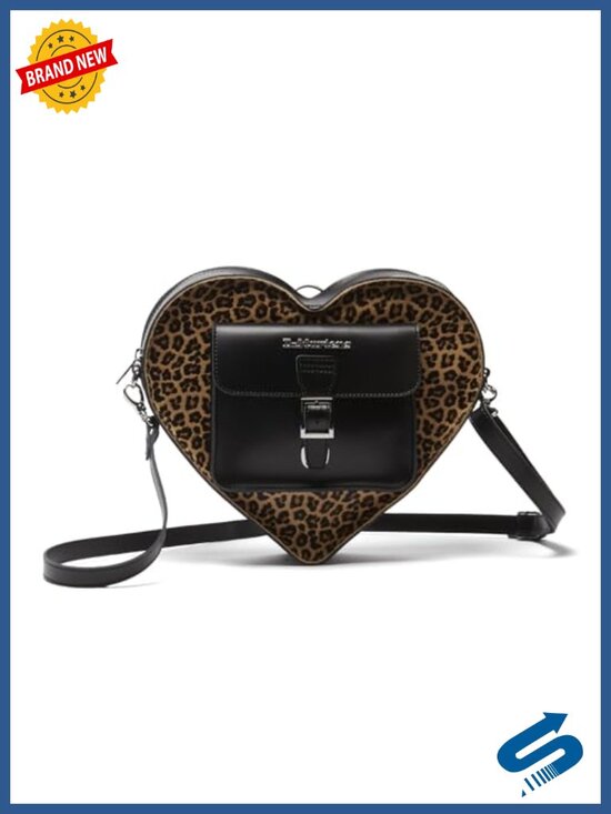 Heart Shaped Backpack - PU Coated Leather, Crossbody Convertible main image 5